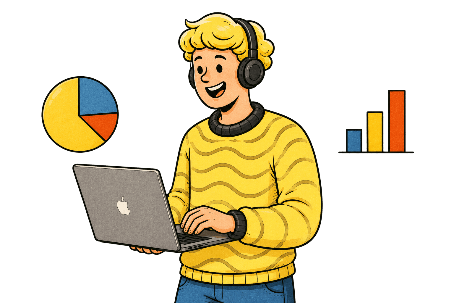 A writer cleaning up notes, plans, and work documents